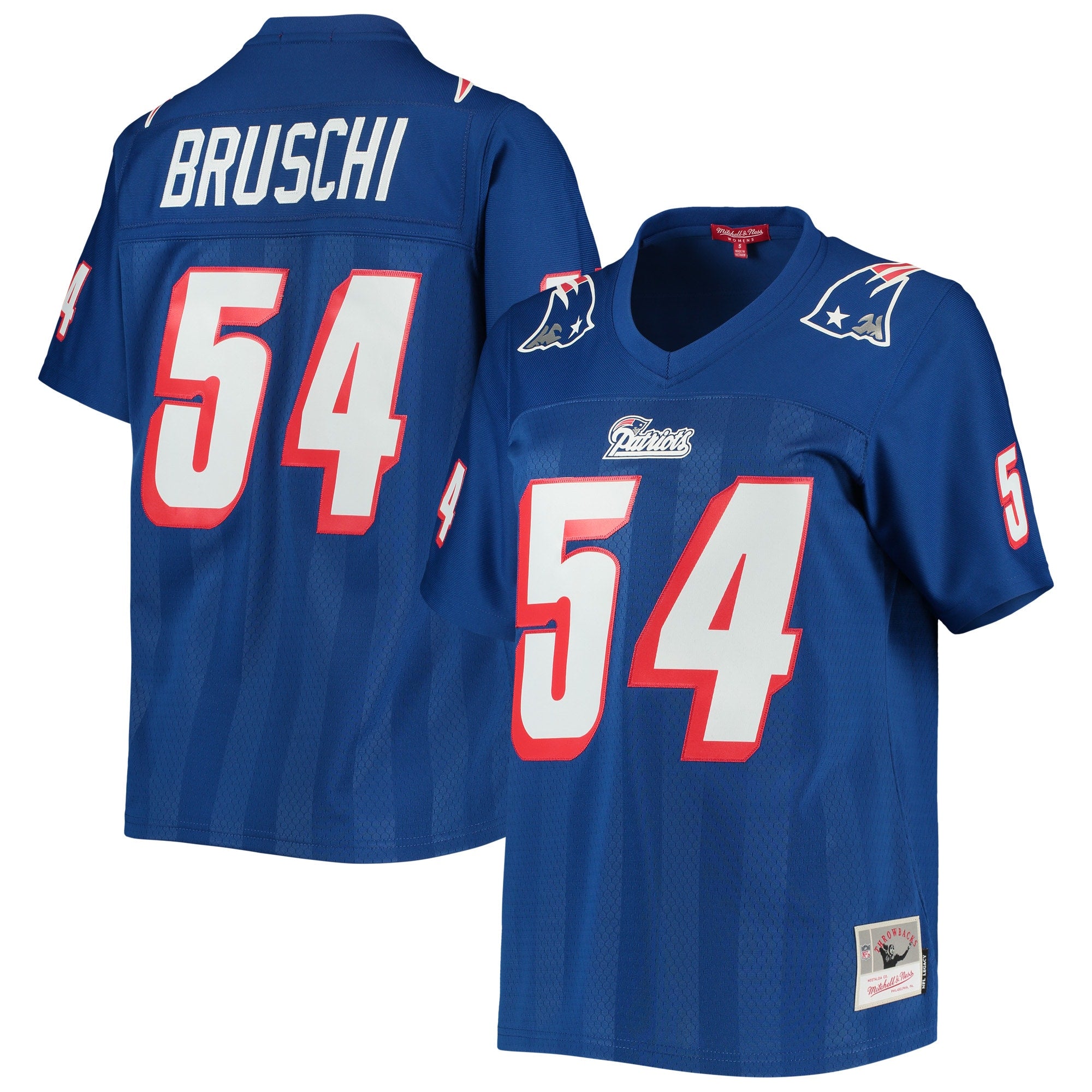 Tedy Bruschi New England Patriots Mitchell   Ness Women s Legacy Replica Player Jersey   Royal