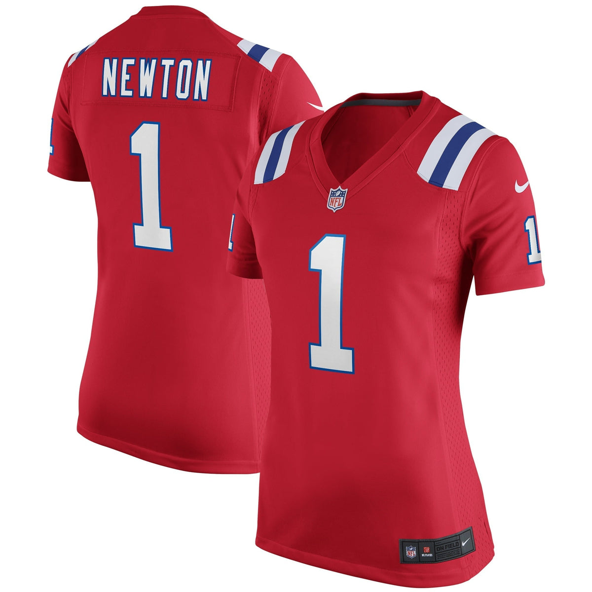 Women s Nike Cam Newton Red New England Patriots Alternate Game Jersey