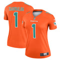 Women s Miami Dolphins Tua Tagovailoa Inverted Legend Jersey Orange