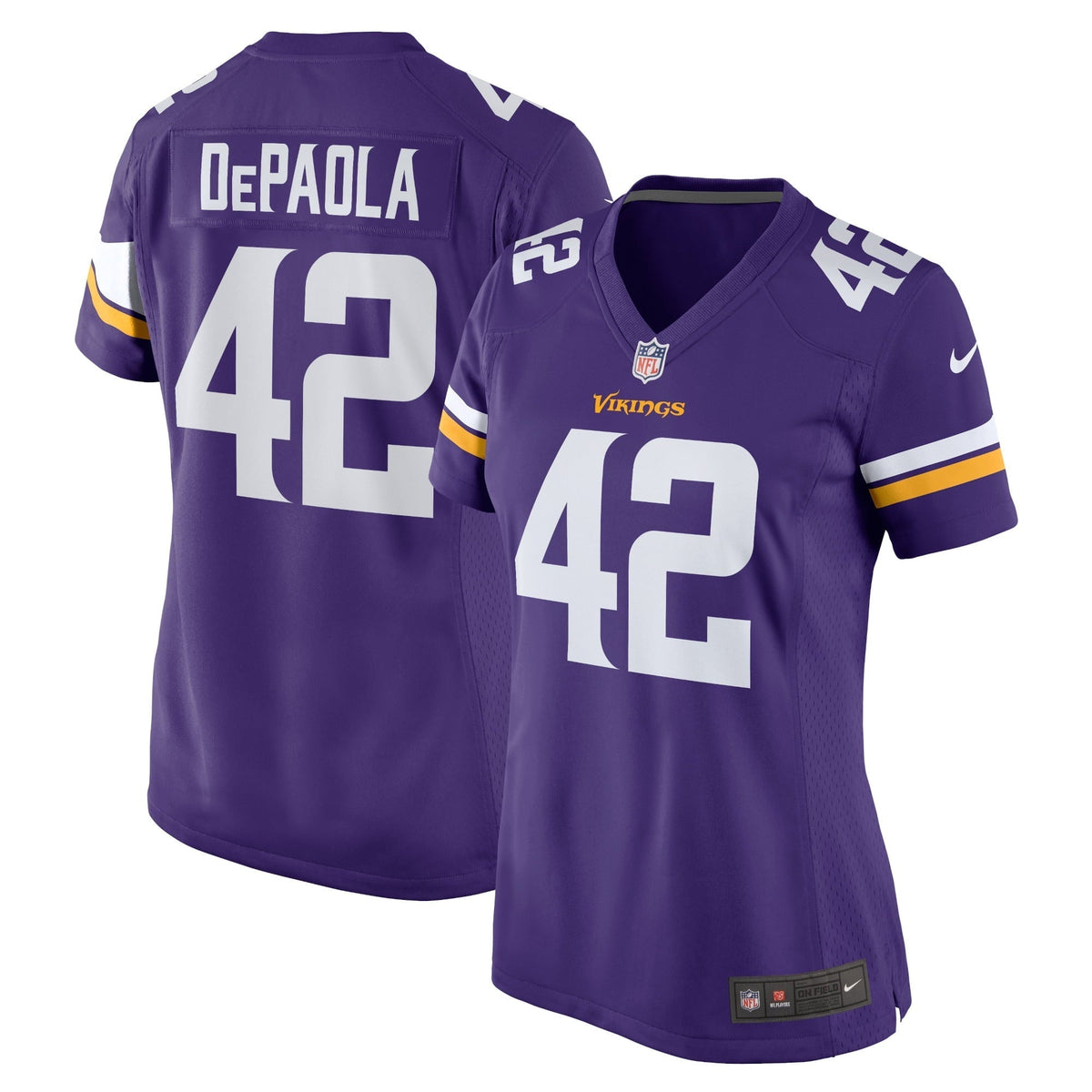 Women s Nike Andrew DePaola Purple Minnesota Vikings Game Jersey