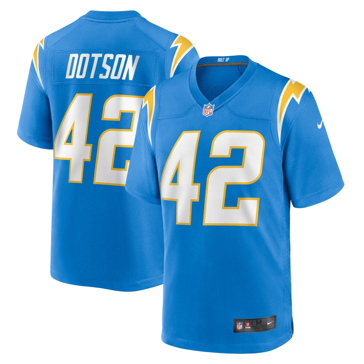 Elijah Dotson Los Angeles Chargers Nike Team Game Jersey    Powder Blue