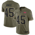Men s Nike Devin White Olive Tampa Bay Buccaneers 2022 Salute To Service Limited Jersey