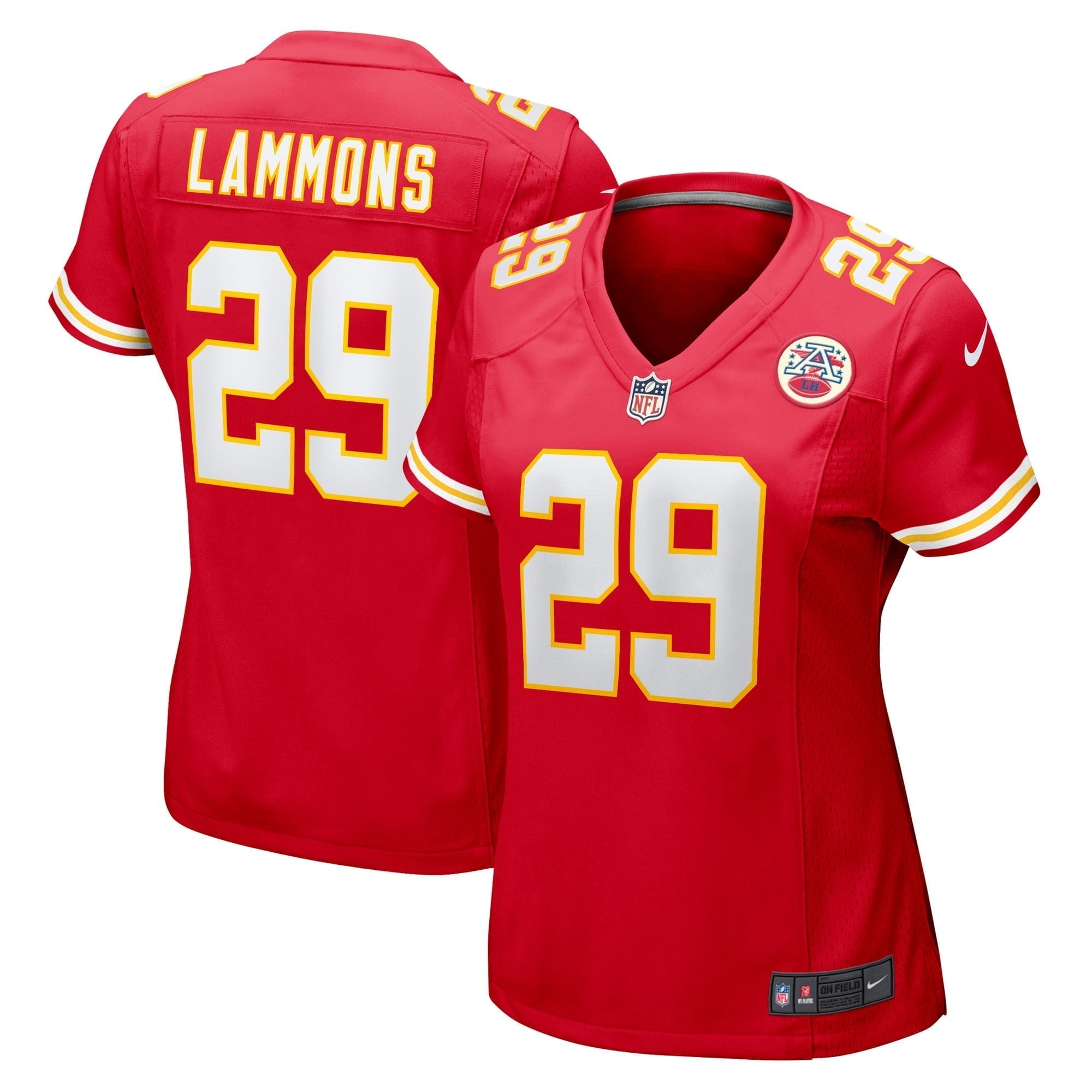 Women s Nike Chris Lammons Red Kansas City Chiefs Team Game Player Jersey