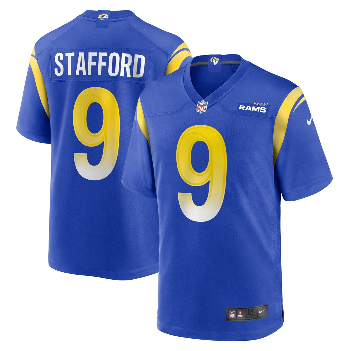 Men s Nike Matthew Stafford Royal Los Angeles Rams Player Game Jersey