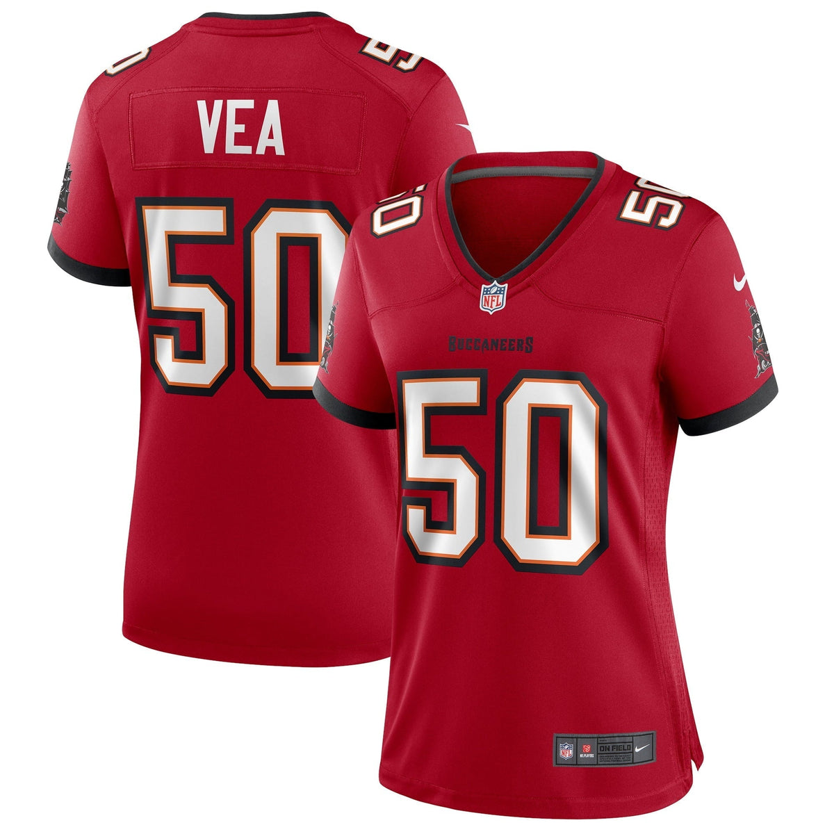 Women s Nike Vita Vea Red Tampa Bay Buccaneers Game Jersey