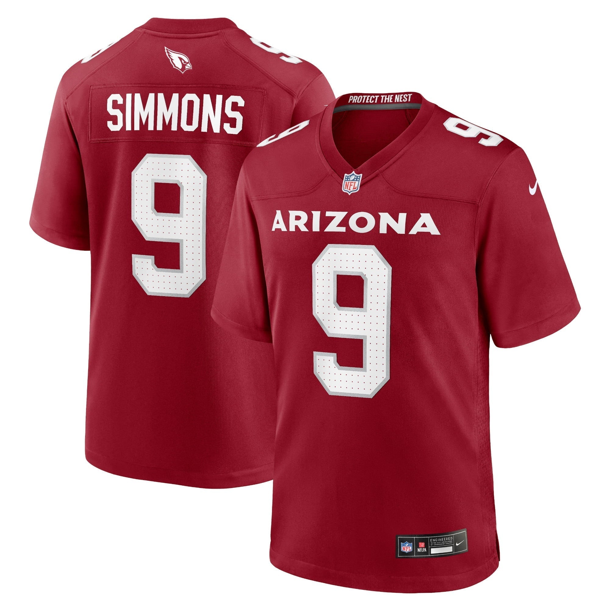 Men s Nike Isaiah Simmons Cardinal Arizona Cardinals Game Player Jersey