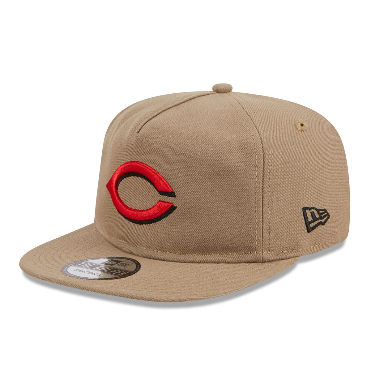 Cincinnati Reds New Era Golfer Adjustable Hat - Khaki