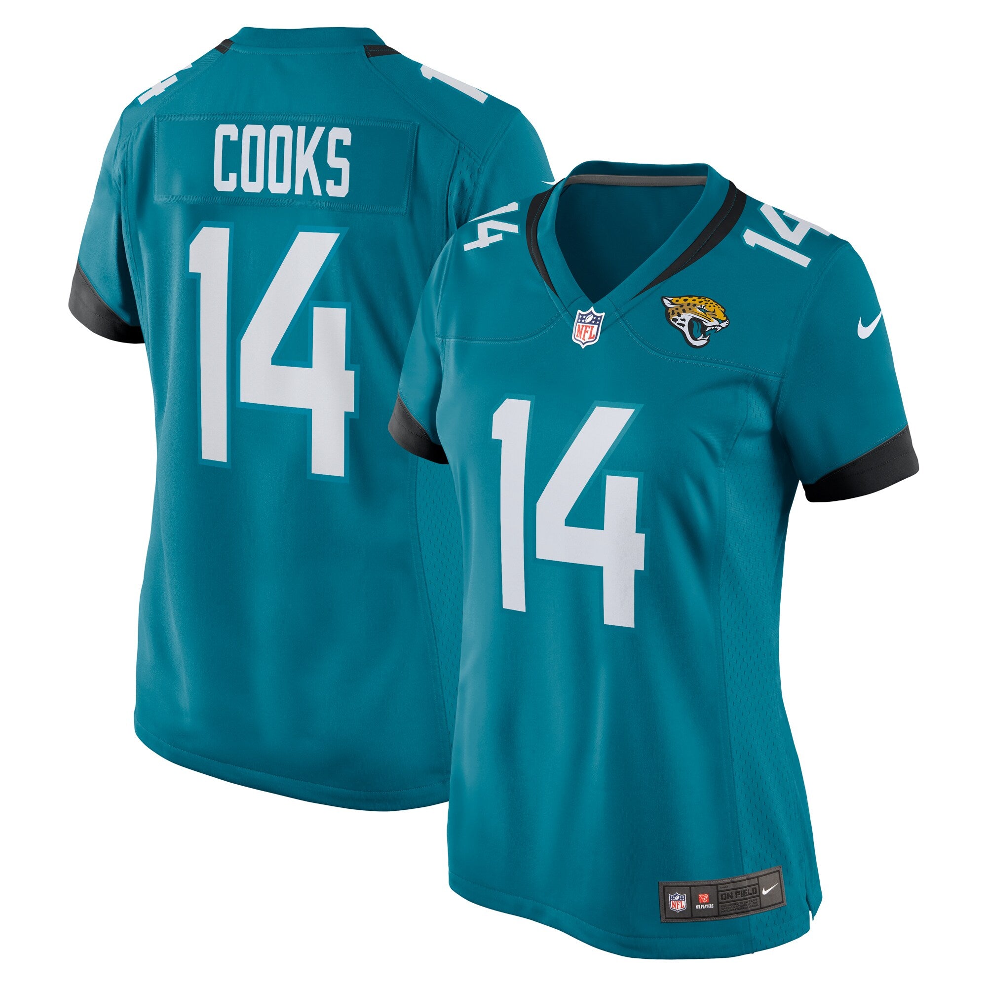 Elijah Cooks Jacksonville Jaguars Nike Women s Team Game Jersey    Teal