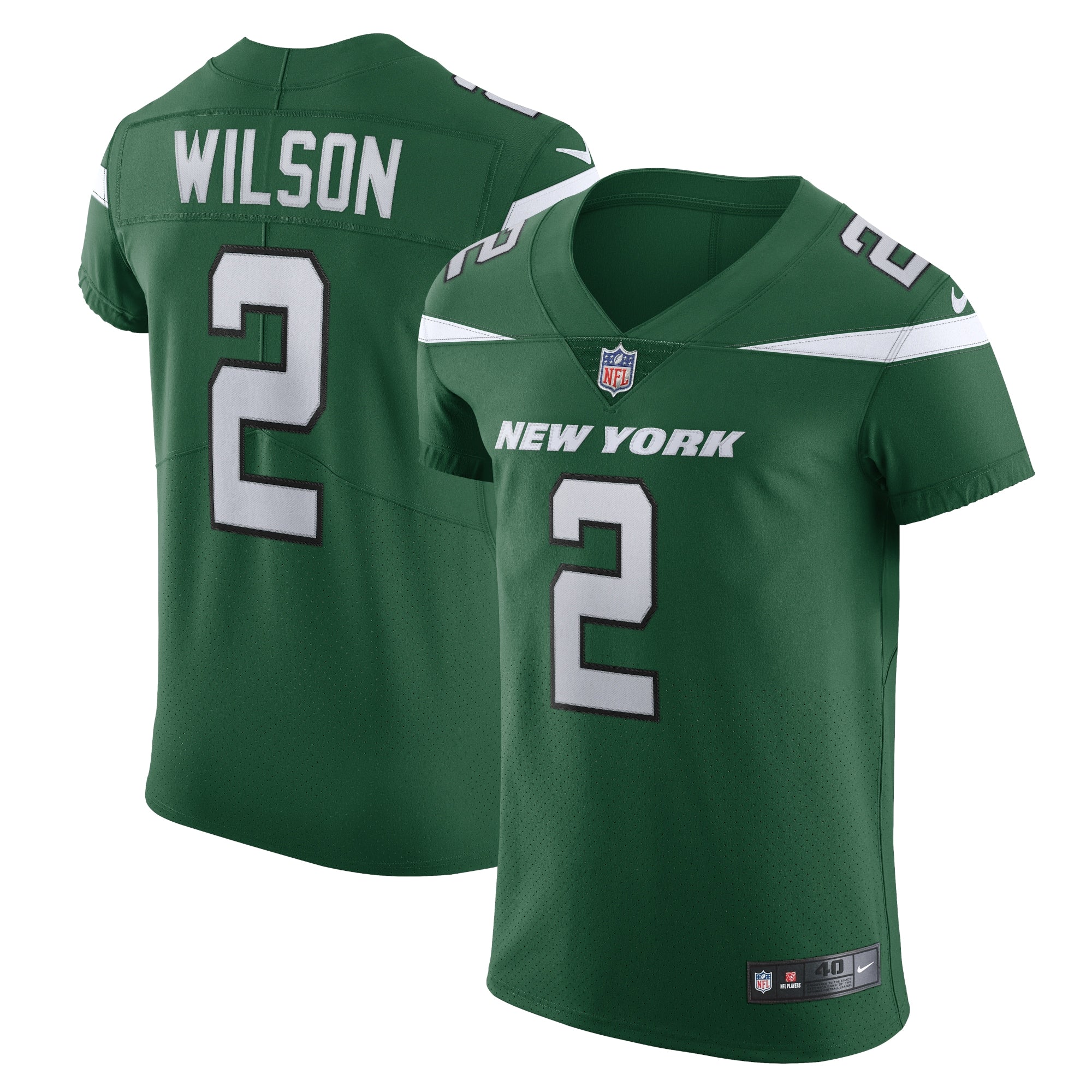 Zach Wilson New York Jets Nike Vapor Elite Jersey   Gotham Green