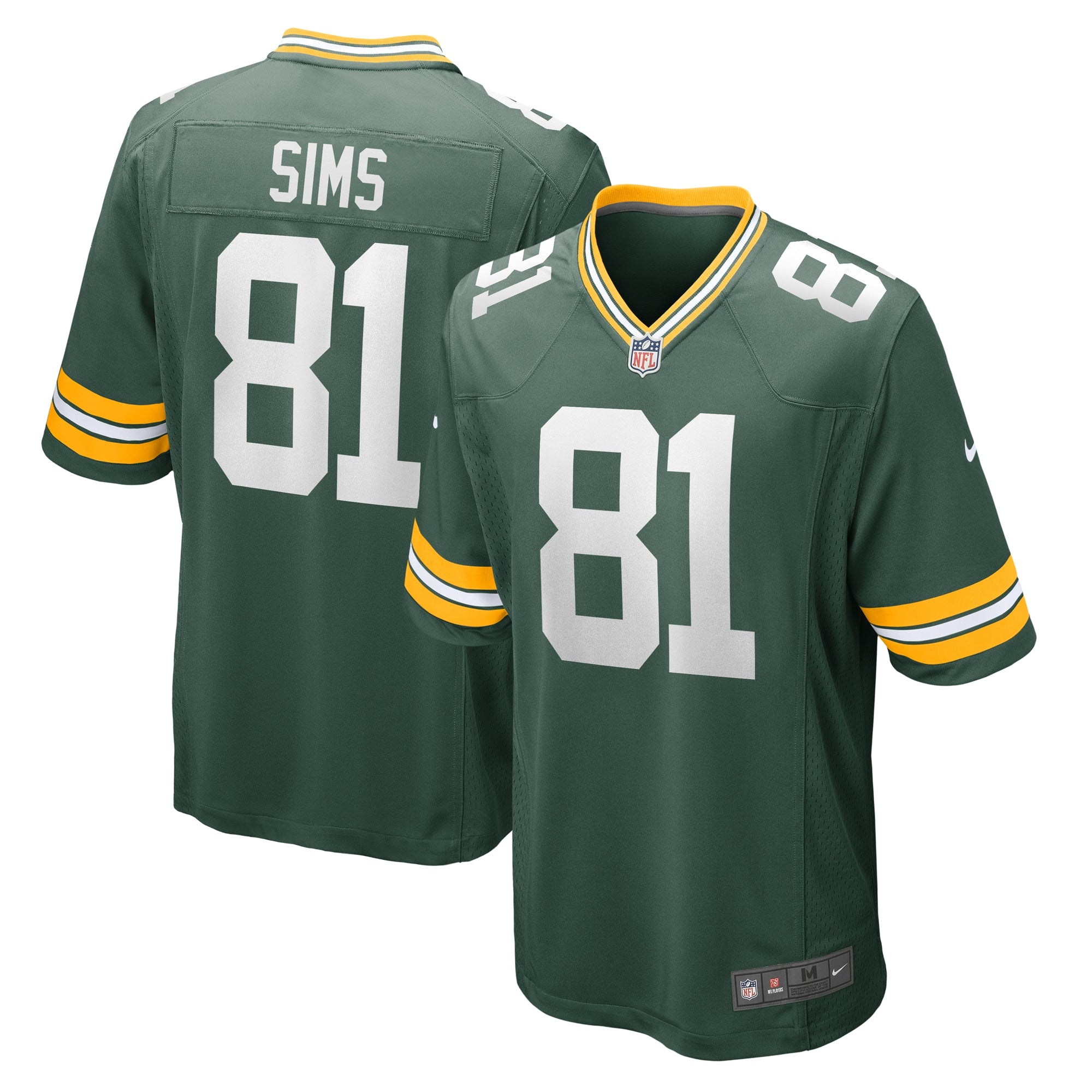 Ben Sims Green Bay Packers Nike Team Game Jersey    Green