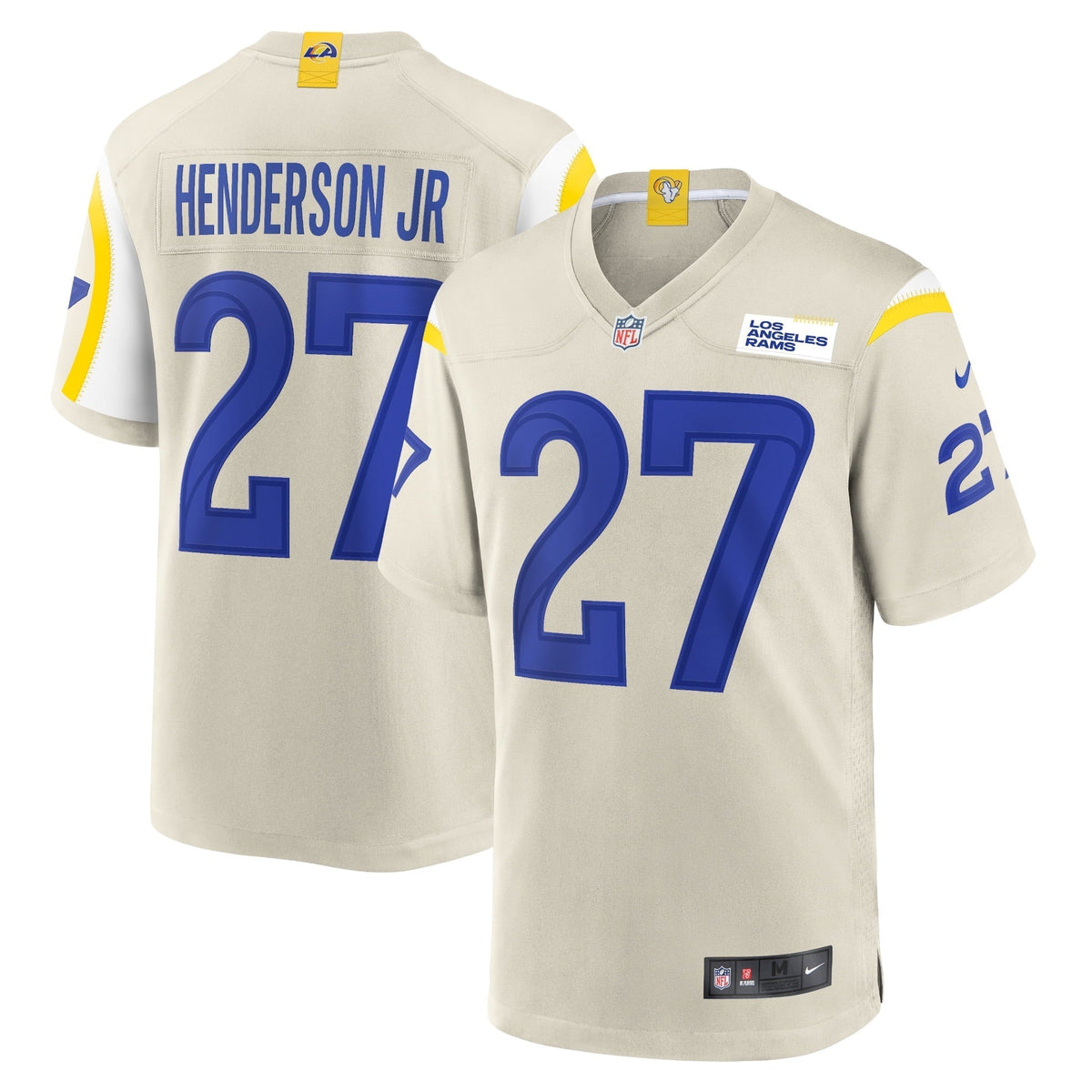 Men s Nike Darrell Henderson Jr. Bone Los Angeles Rams Player Game Jersey