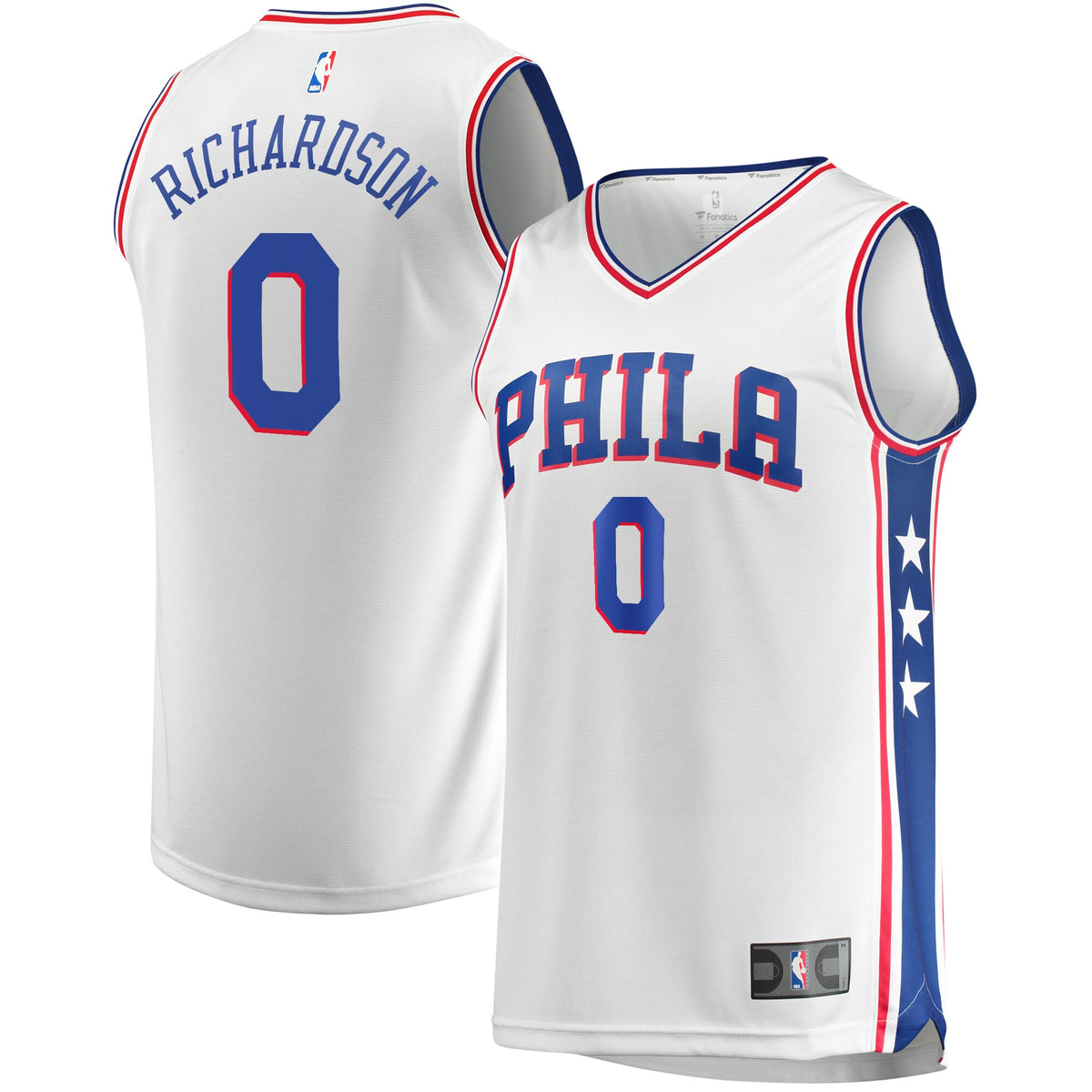 Josh Richardson Philadelphia 76ers Fanatics Branded Fast Break Replica Jersey White - Association Edition