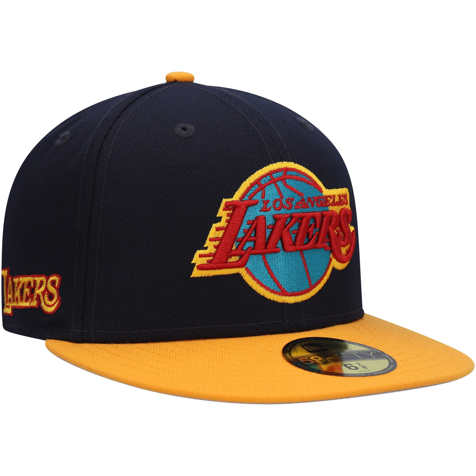 Los Angeles Lakers New Era Midnight 59FIFTY Fitted Hat - Navy/Gold