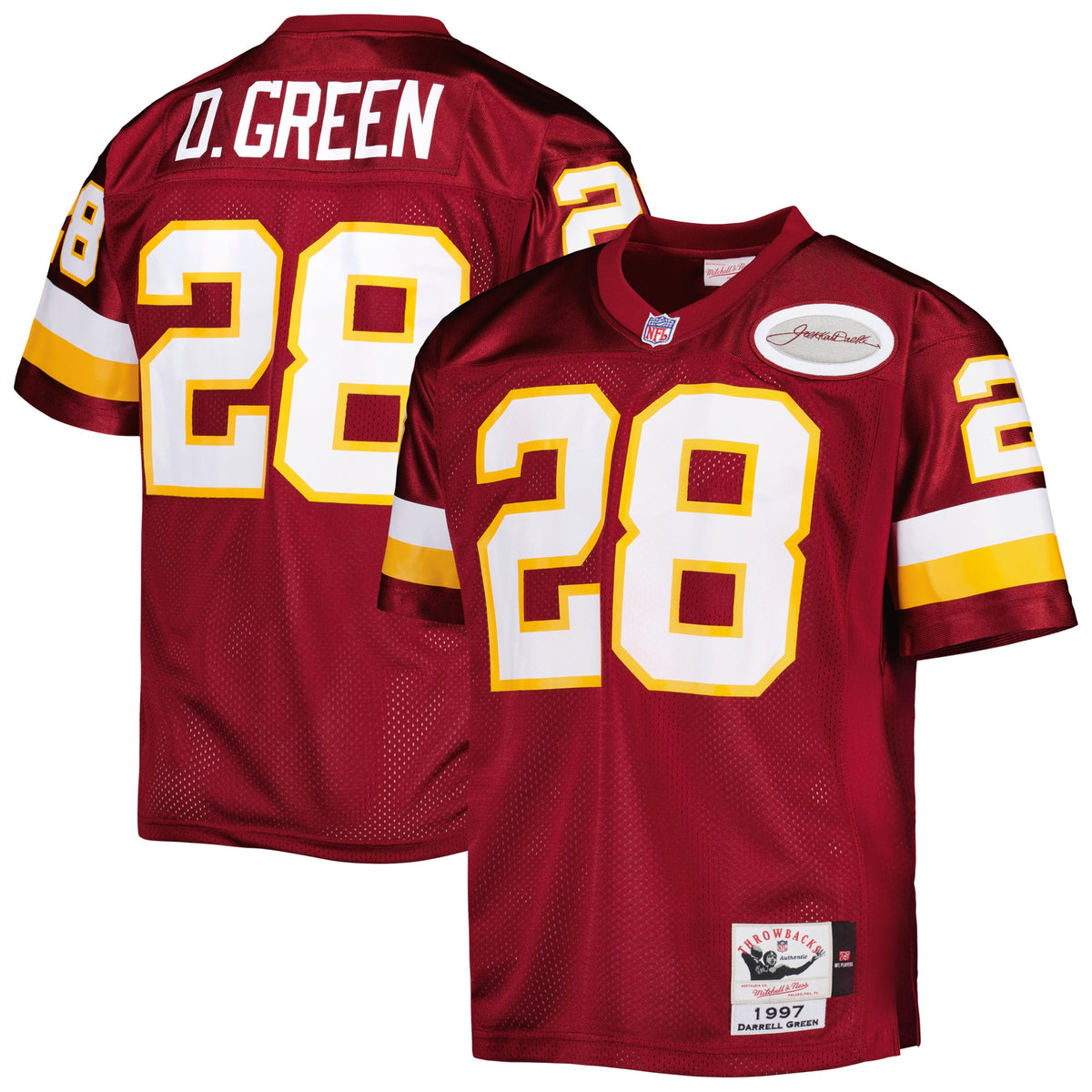 Darrell Green Washington Commanders Mitchell   Ness 1994 Authentic Retired Player Jersey   Burgundy