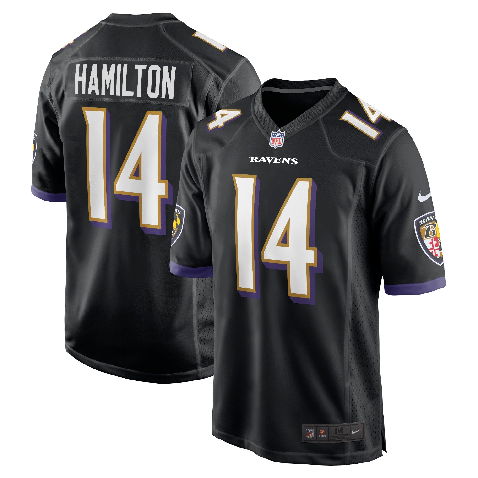 Kyle Hamilton Baltimore Ravens Nike Player Game Jersey   Black
