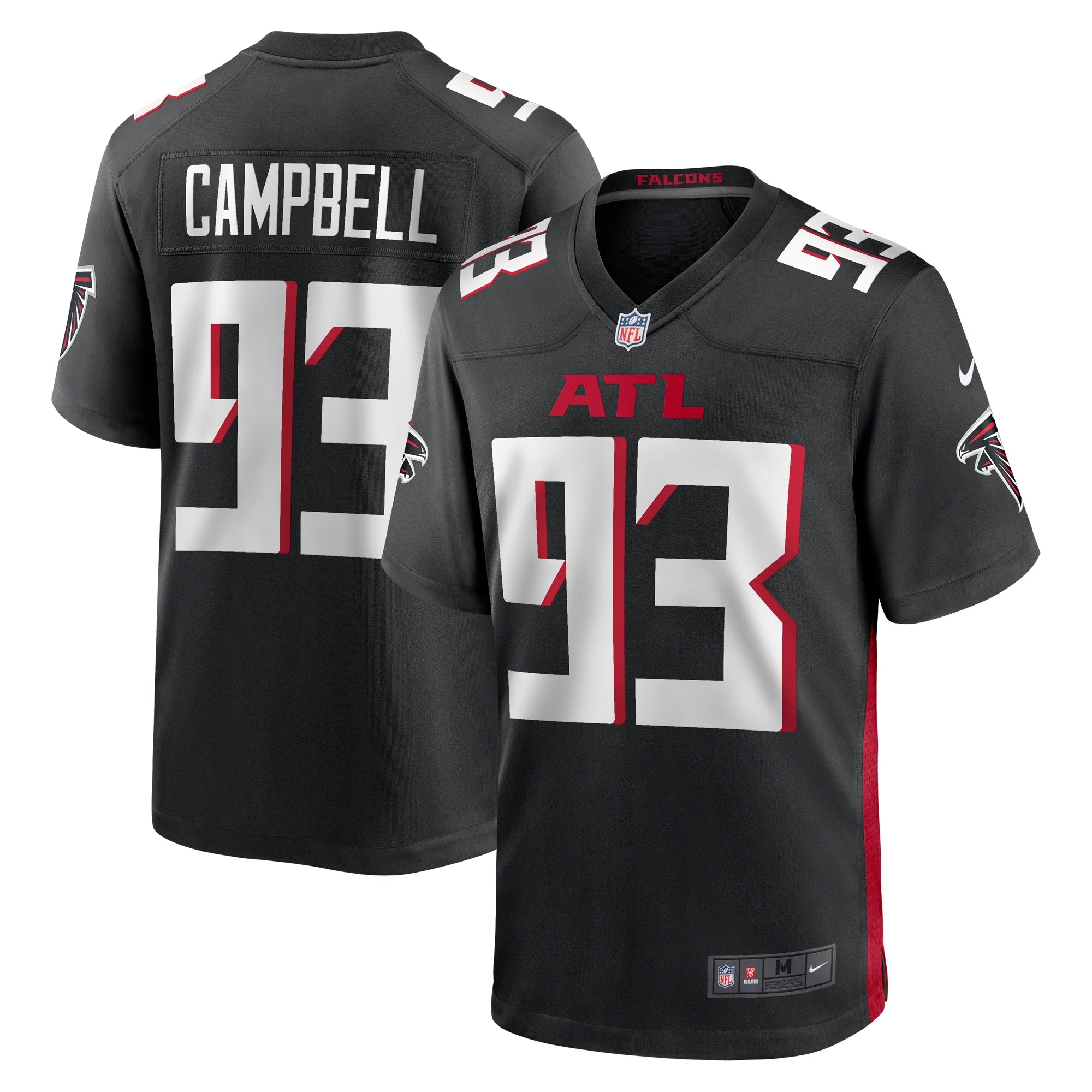 Calais Campbell Atlanta Falcons Nike Game Player Jersey   Black