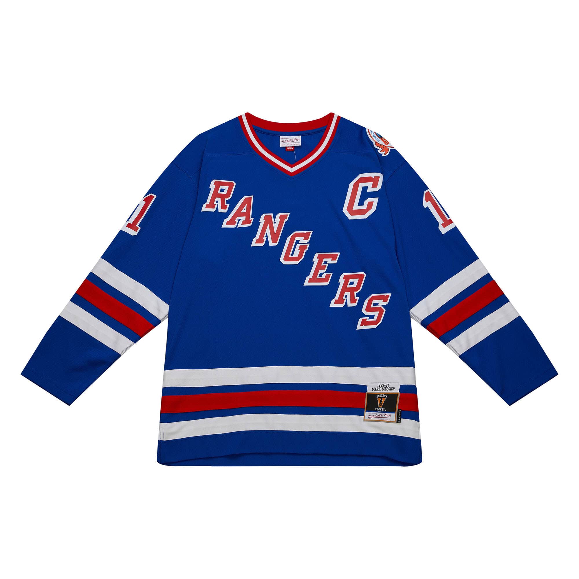 Blue Line Mark Messier New York Rangers 1993 Jersey