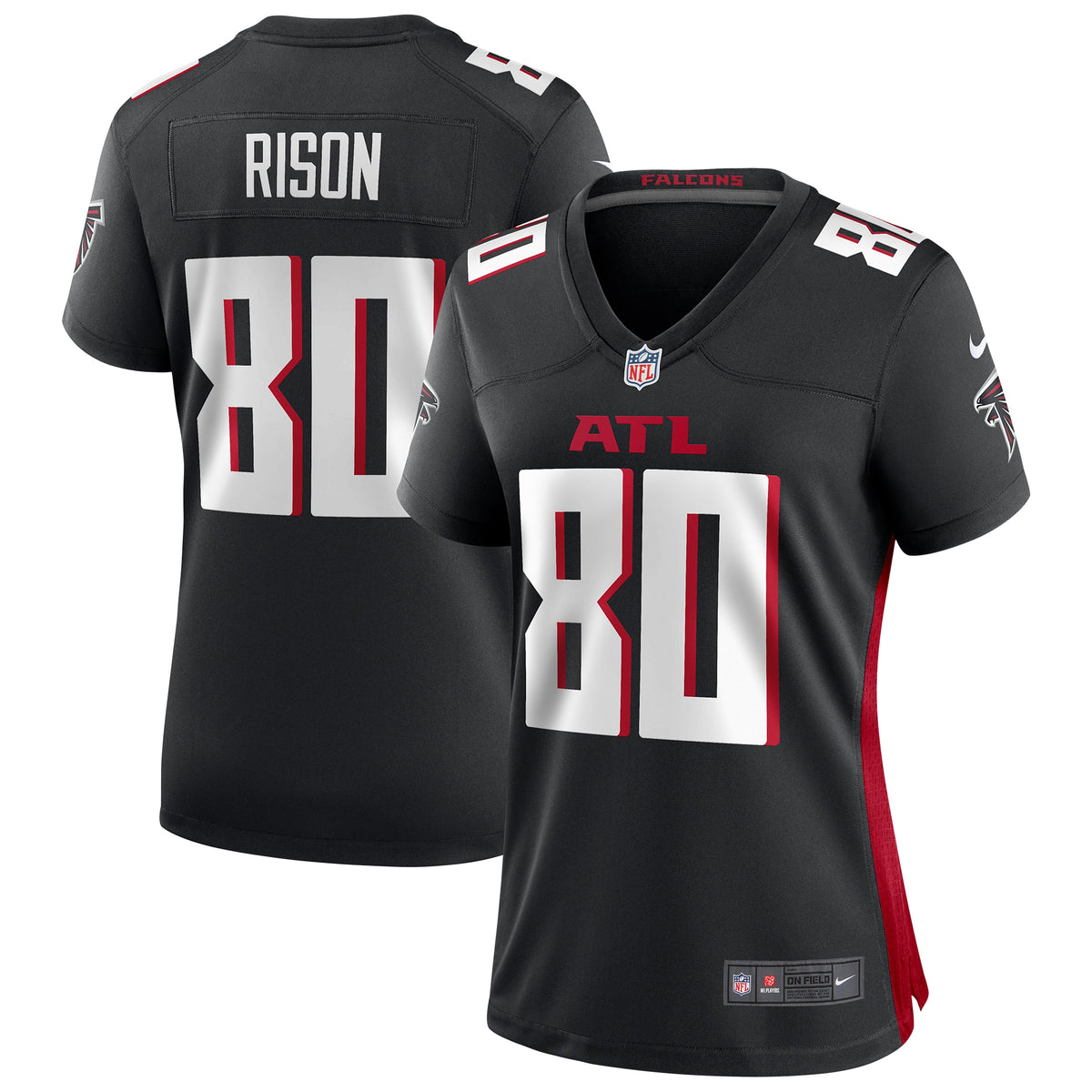 Andre Rison Atlanta Falcons Nike Women s Game Retired Player Jersey   Black