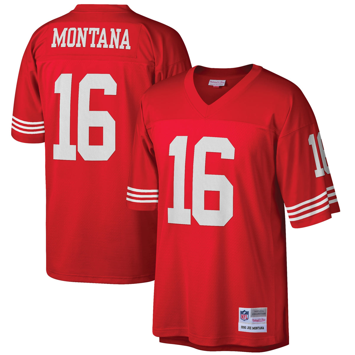 Joe Montana San Francisco 49ers Mitchell   Ness Big   Tall 1990 Retired Player Replica Jersey   Scarlet