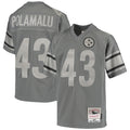 Troy Polamalu Pittsburgh Steelers Mitchell   Ness Youth 2005 Retired Player Metal Replica Jersey   Charcoal