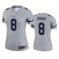 Women s Dallas Cowboys Troy Aikman Inverted Legend Jersey   Silver