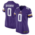 Marcus Davenport Minnesota Vikings Nike Women s Team Game Jersey   Purple