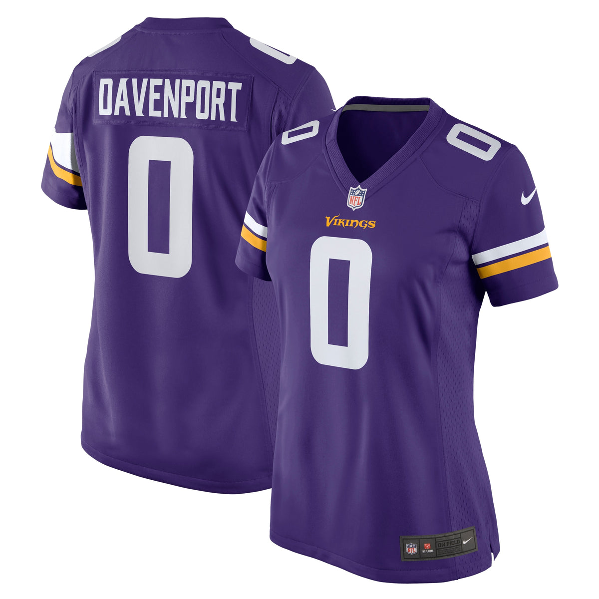 Marcus Davenport Minnesota Vikings Nike Women s Team Game Jersey   Purple