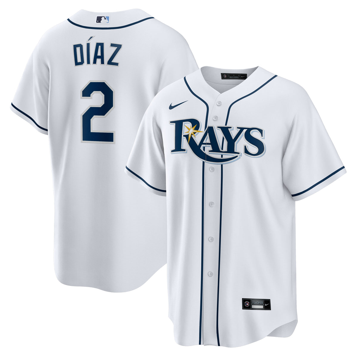 Yandy Diaz Tampa Bay Rays Nike Home Replica Player Jersey - White