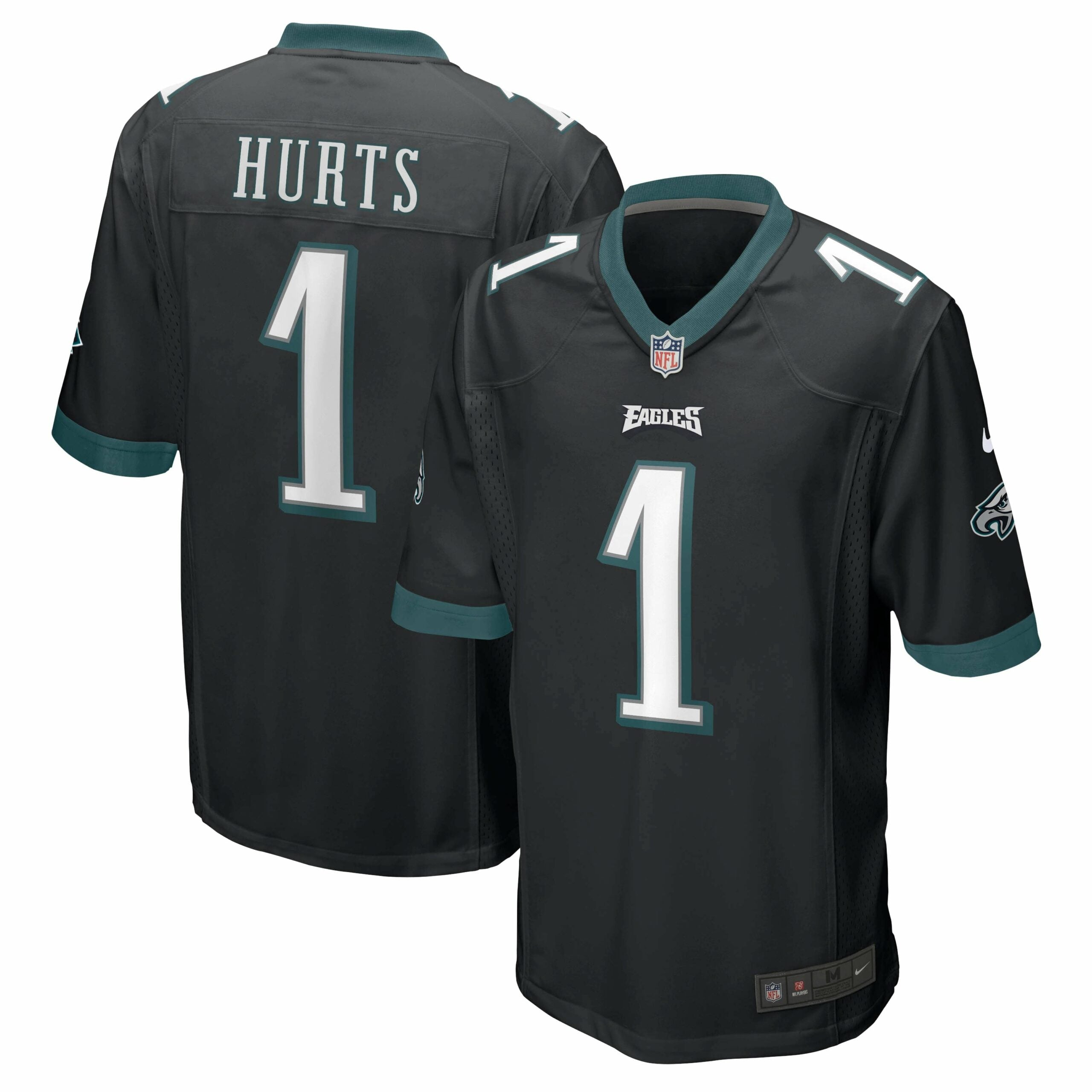 Men s Nike Jalen Hurts Black Philadelphia Eagles Game Jersey