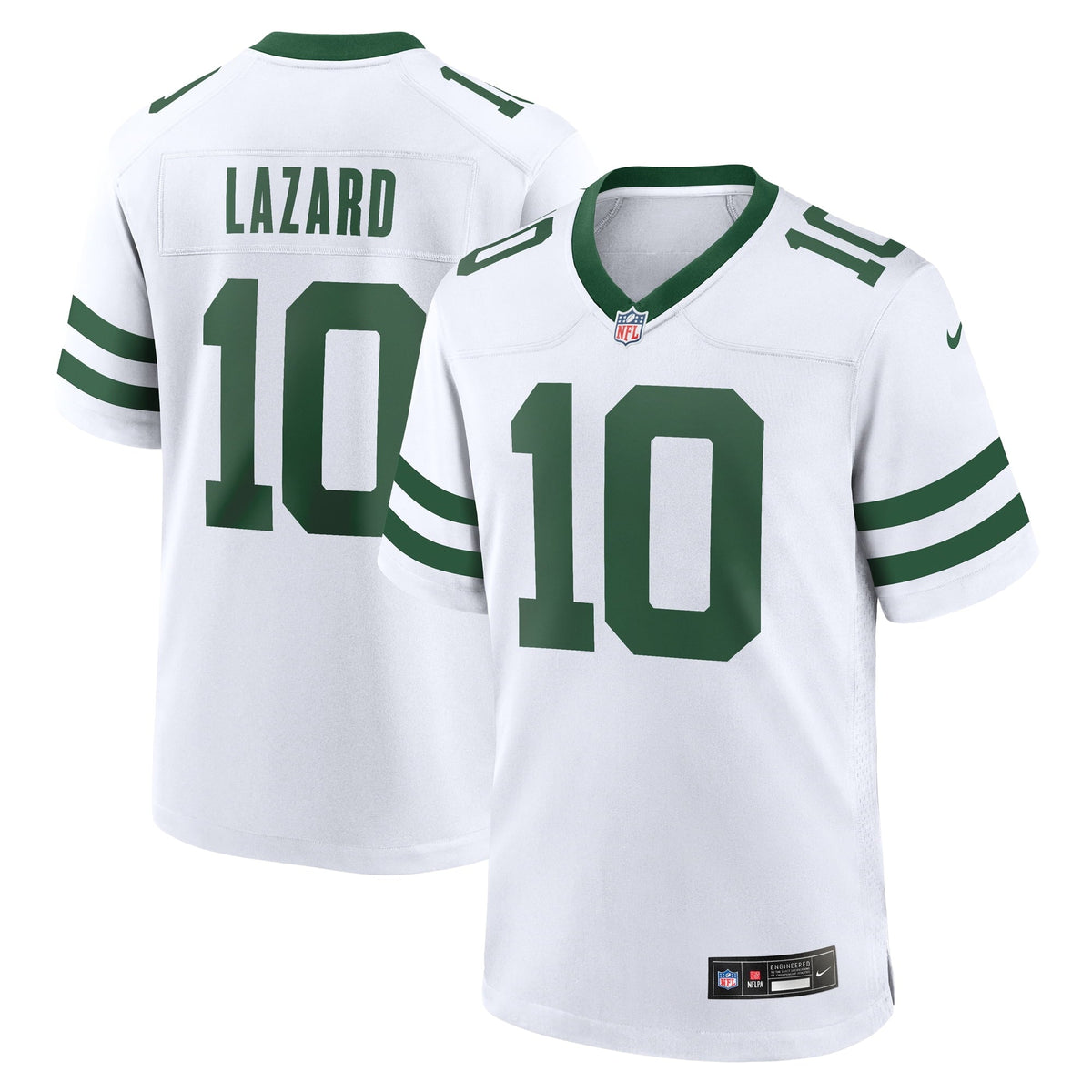 Men s Nike Allen Lazard White New York Jets Legacy Player Game Jersey