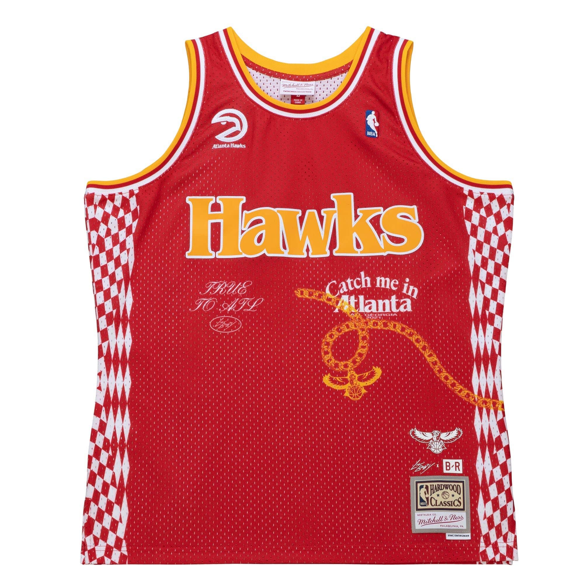 Lil Baby x BR Remix Swingman Atlanta Hawks, NBA Jerseys Jersey