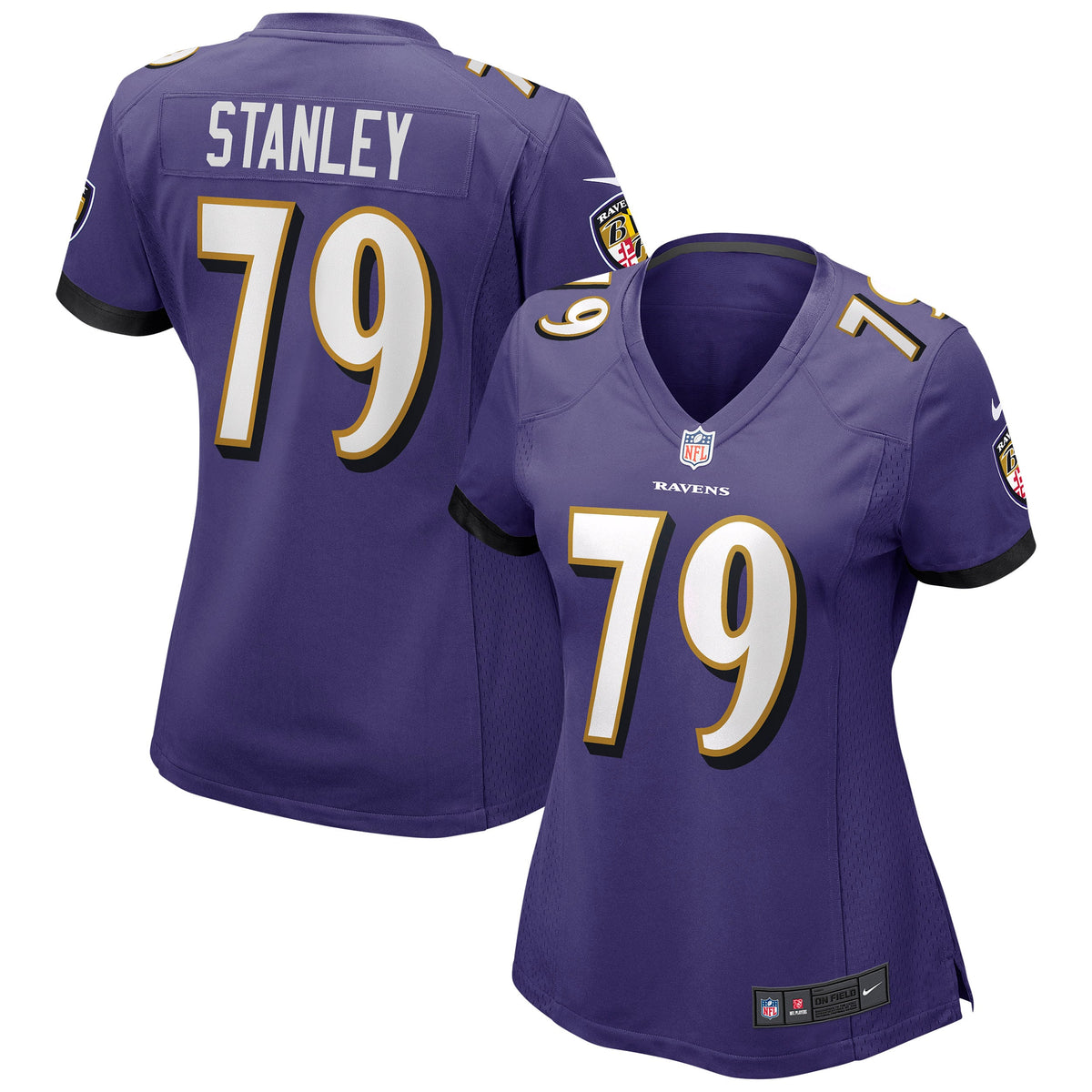 Ronnie Stanley Baltimore Ravens Nike Women s Game Jersey   Purple