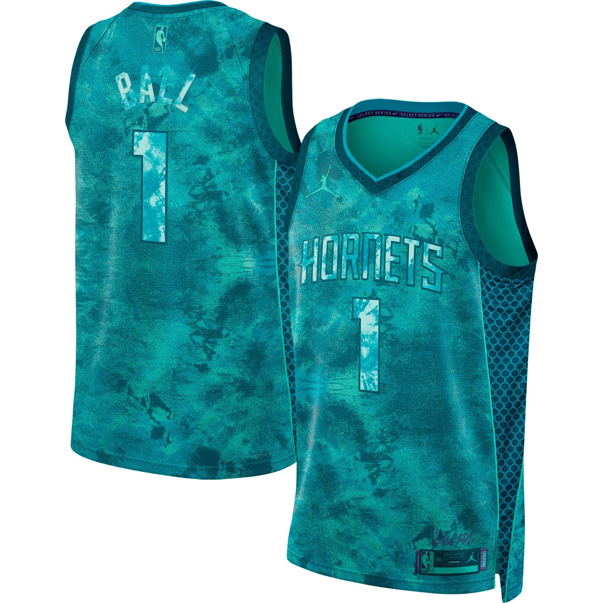 LaMelo Ball Charlotte Hornets Jordans Brand Unisex Select Series Swingman Jersey - Teal