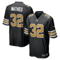 Men s Nike Tyrann Mathieu Black New Orleans Saints Player Alternate Game Jersey