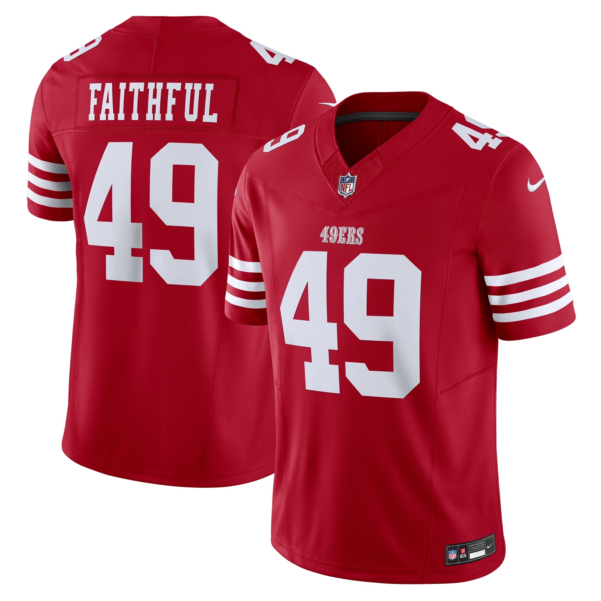 The Faithful San Francisco 49ers Nike Vapor F.U.S.E. Limited Jersey   Scarlet