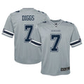 Trevon Diggs Dallas Cowboys Nike Youth Inverted Game Jersey   Silver