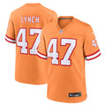 Men s Nike John Lynch Orange Tampa Bay Buccaneers Throwback Game Jersey