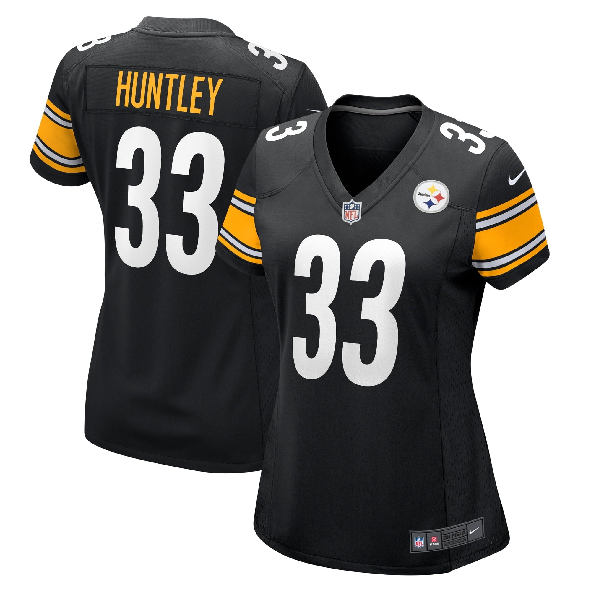 Women s Nike Jason Huntley Black Pittsburgh Steelers Game Player Jersey