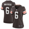Women s Nike Baker Mayfield Brown Cleveland Browns Game Player Jersey