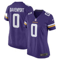 Women s Nike Marcus Davenport Purple Minnesota Vikings Team Game Jersey
