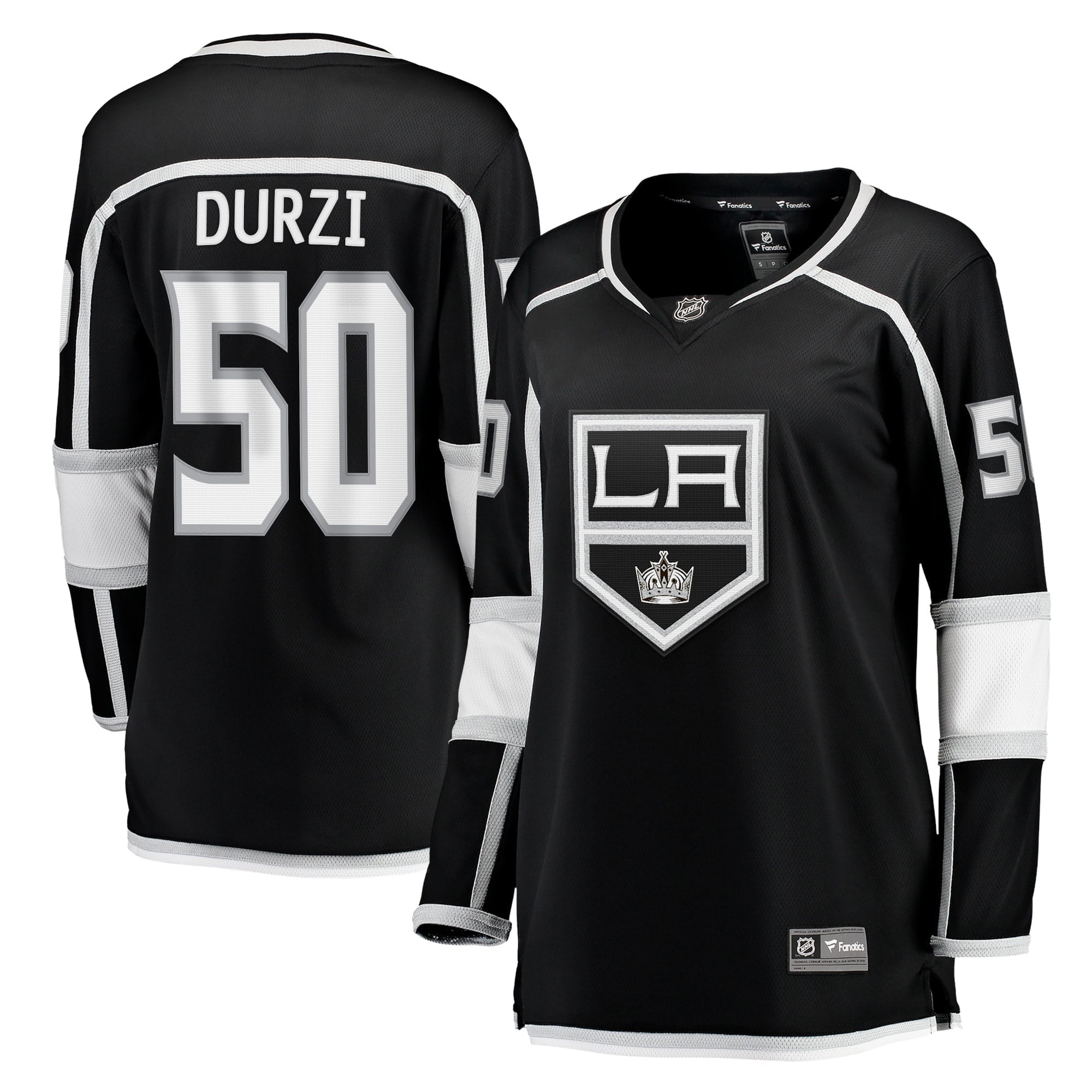Women's Fanatics Branded Sean Durzi Black Los Angeles Kings Home Breakaway Player Jersey