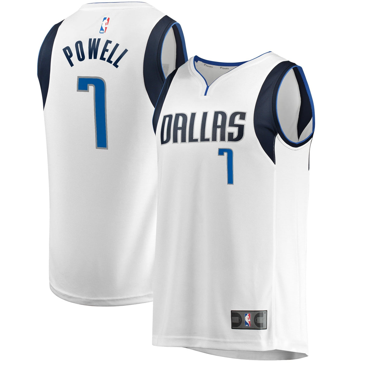 Men's Fanatics Branded White Dallas Mavericks Fast Break Player Jersey - Icon Edition