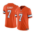 Men s Denver Broncos John Elway Orange 2023 Vapor Untouchable  Stitched Jerseys