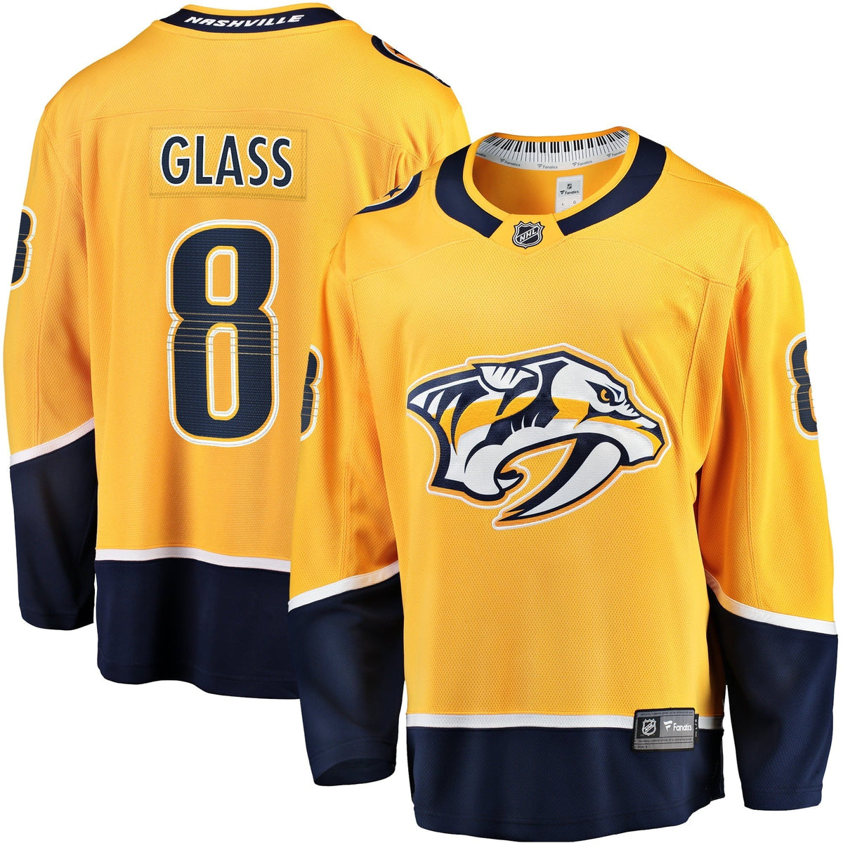 Men's Fanatics Branded Cody Glass Gold Nashville Predators Home Breakaway Player Jersey