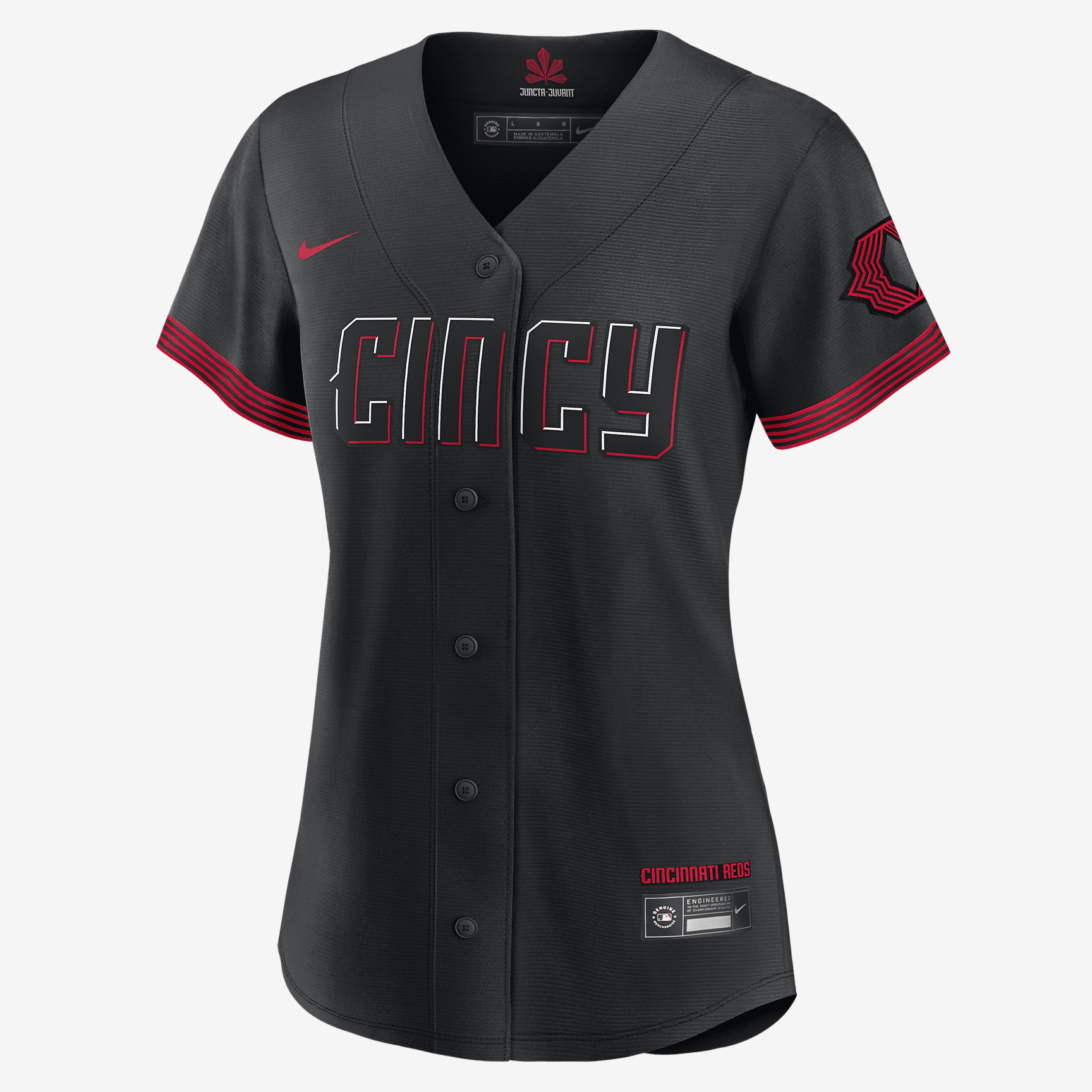 MLB Cincinnati Reds City Connect (Ken Griffey Jr.) Women's Replica Baseball Jersey - Black