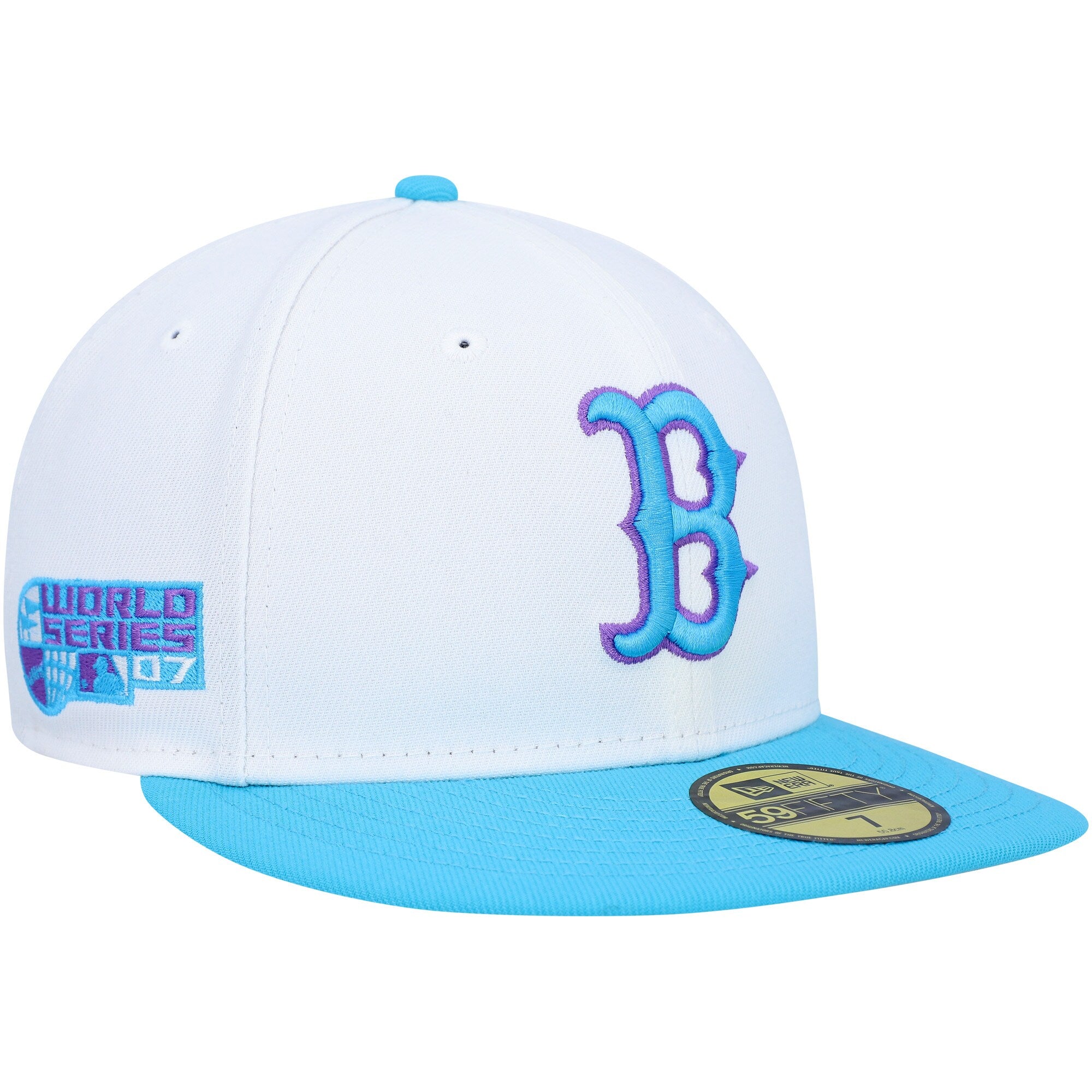 Boston Red Sox New Era 2007 World Series Vice 59FIFTY Fitted Hat - White