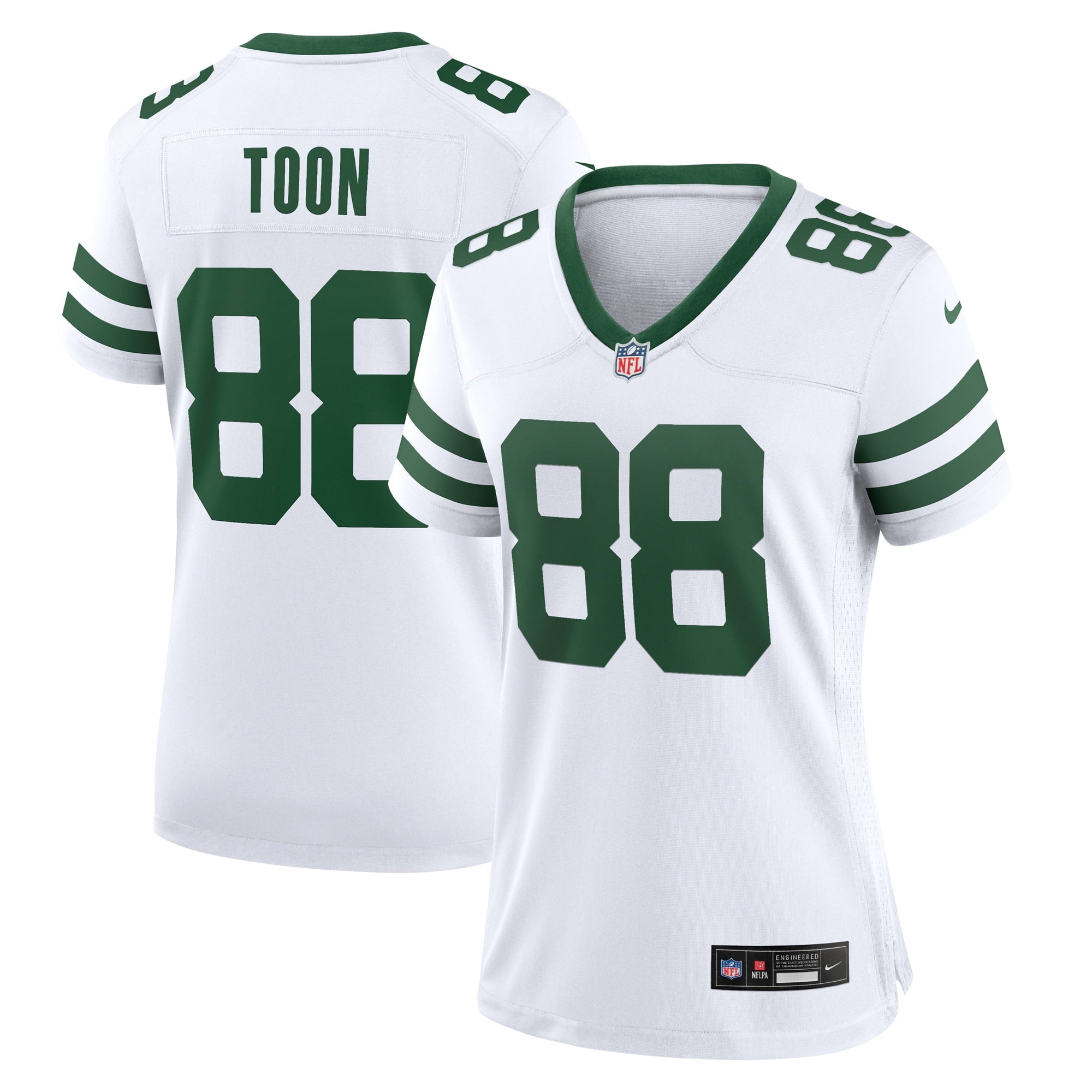Women s Nike Al Toon White New York Jets Legacy Retired Player Game Jersey