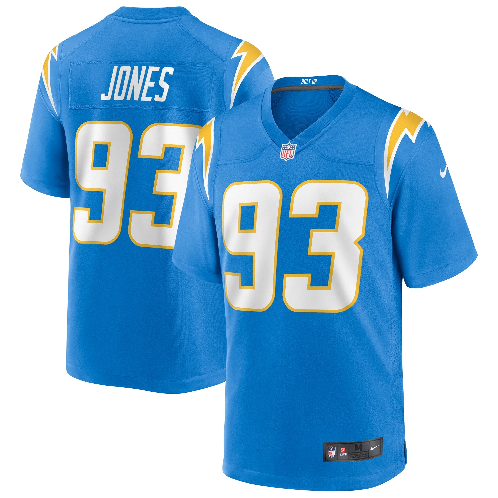 Justin Jones Los Angeles Chargers Nike Game Jersey   Powder Blue