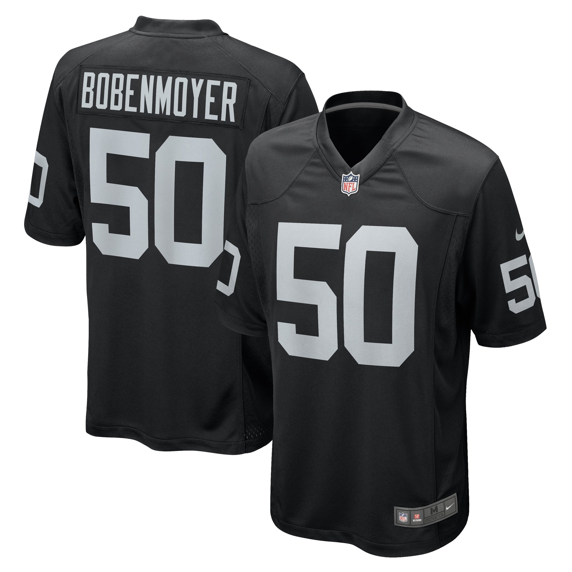 Jacob Bobenmoyer Las Vegas Raiders Nike Game Player Jersey   Black
