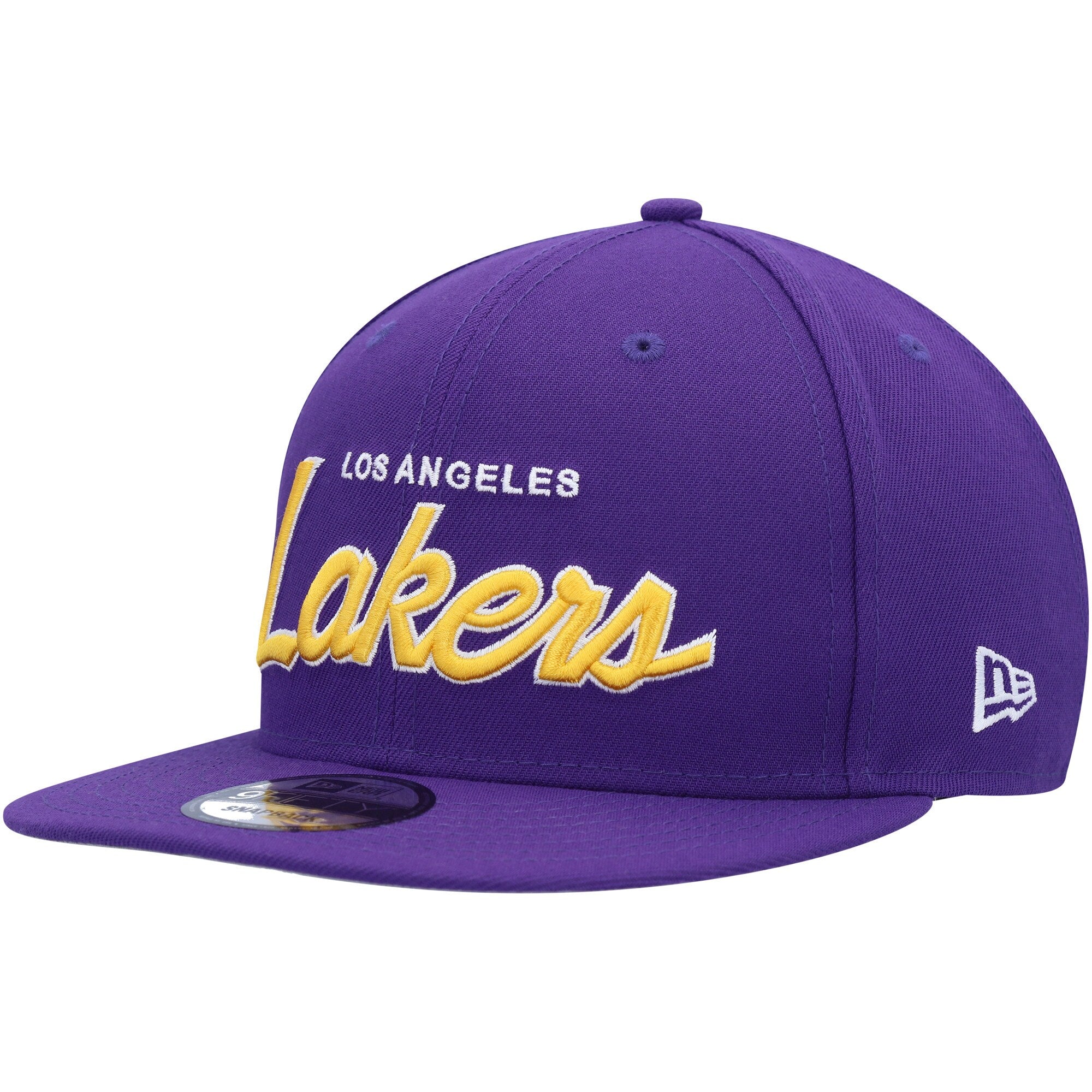 Los Angeles Lakers New Era Script Up 9FIFTY Snapback Hat - Purple